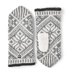Hestra Nordic Wool Mitt -Hestra 63921 nordic wool mitt gray offwhite copy 71448.1636499123