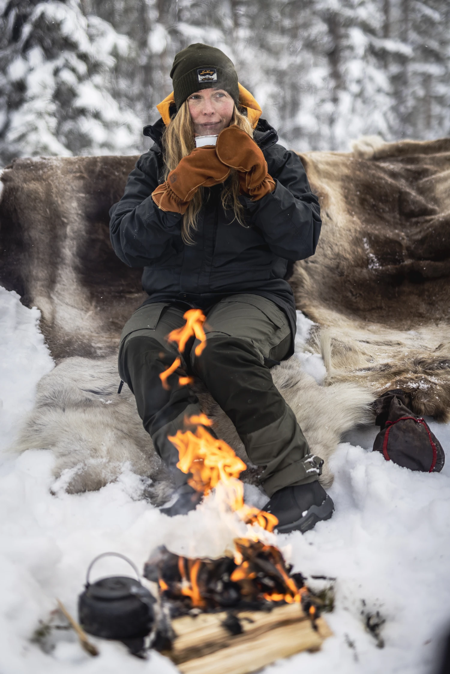 Hestra Oden Wool Mitt 4 Hestra Oden Wool Mitt - Image 2